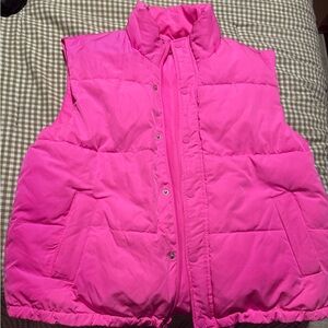 Hot Pink Puffer Vest